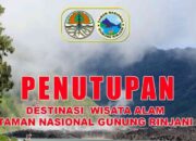 Pendakian Gunung Rinjani akan ditutup selama 3 Bulan ke depan