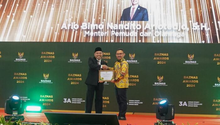 Menpora Dito Raih BAZNAS Award 2024 sebagai Pejabat Negara Pendukung Zakat