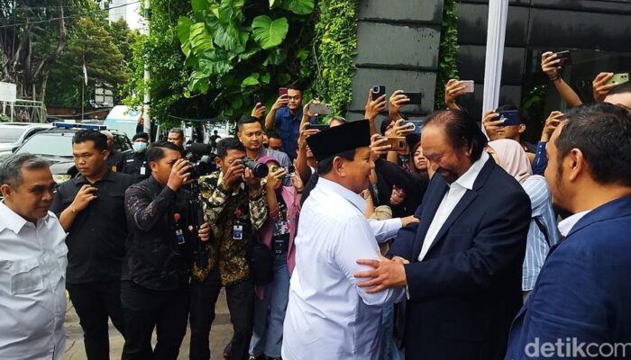 Prabowo Sambangi NasDem Tower, Surya Paloh Respons Ajakan Gabung Pemerintahan Baru