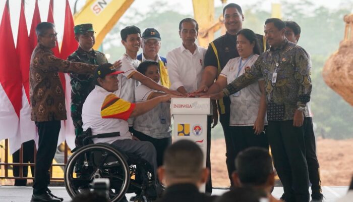 Menpora Dito Dampingi Presiden Joko Widodo Groundbreaking Pembangunan Paralympic Training Center