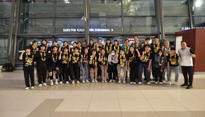 Tiba di Tanah Air, Kemenpora Sambut Tim Bola Voli Red Sparks Korea