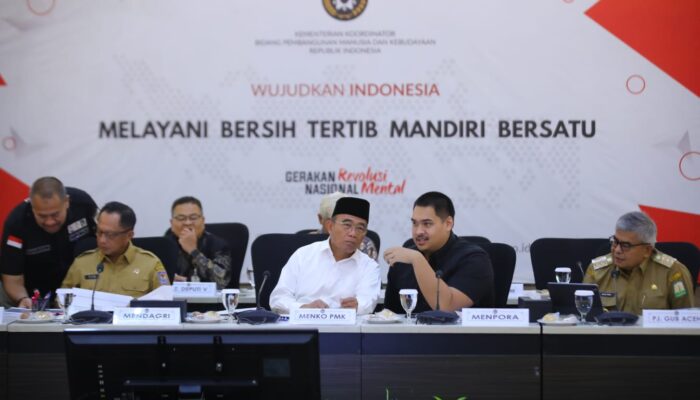 Dipimpin Menko PMK Rakor Persiapan PON XXI Aceh-Sumut 2024, Menpora Dito Ikut Hadir Bersama Pejabat Lainnya