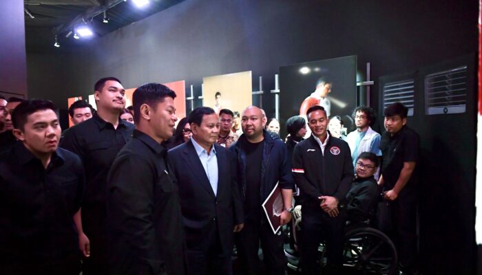 Presiden Terpilih Prabowo Subianto Hadiri Reveal Jersey Merah Putih Tim Olimpiade 2024 Paris