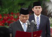 Prabowo Subianto Lantik Sekaligus Ambil Sumpah Rafi Ahmad