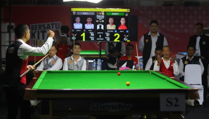 Sumut dan Bali Sabet Emas di Cabang Biliar PON XXI 2024