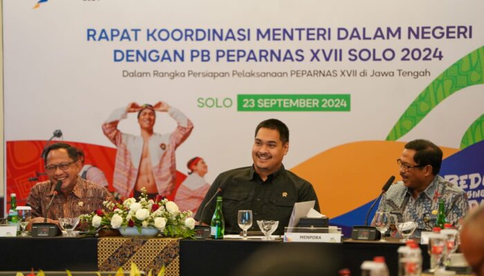 Menpora Dito Bersama Mendagri Lakukan Rakor Persiapan Peparnas XVII 2024