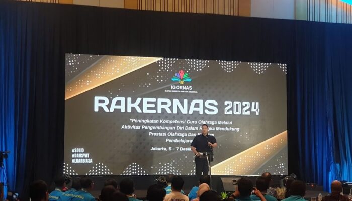 Menpora Dito Buka Rakernas Ikatan Guru Olahraga Nasional 2024