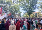 Ribuan massa AMAN Dompu turun ke jalan nyatakan perang lawan narkoba