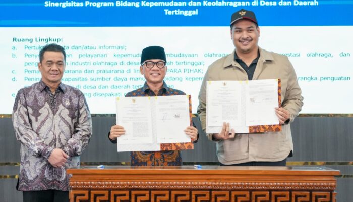 Ratakan Ekonomi dan Berantas Kemiskina Kemenpora Kolaborasi dengan Mendes PDT