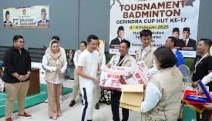Wamenpora Tufik Apresiasi Turnamen Badminton “Gerindra Cup” 2025