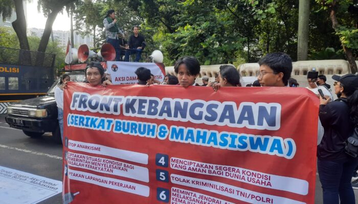 Aksi Damai di Patung Kuda: Seruan Jaga Stabilitas demi Kesejahteraan Rakyat