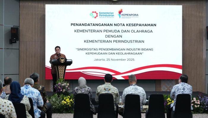 Kemenpora–Kemenperin Sepakat Dorong Industri Olahraga Nasional Lewat MoU Baru