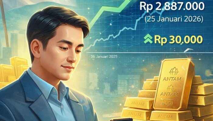 Harga Emas Antam Melonjak, Analis Nilai Momentum Penguatan Masih Terbuka