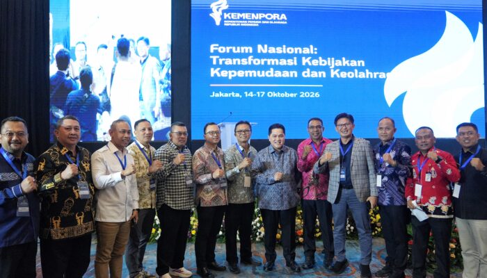 Pertama Kalinya Kadispora Se-Indonesia Dikumpulkan, Menpora Erick Ajak Daerah Bangun Perspektif Baru Pemuda dan Olahraga